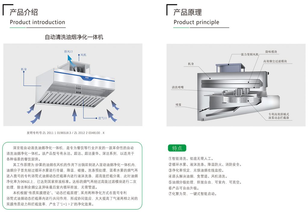 自动清洗油烟净化一体机